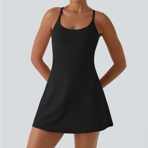 NWT Halara Softlyzero Plush Backless Active Dress-Easy Peezy Edition S